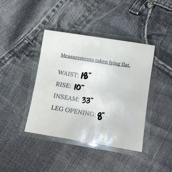 Adriano Goldschmied Matchbox Slim‎ Straight Jeans Mens Size 36x33 Gray Denim - Picture 3 of 8